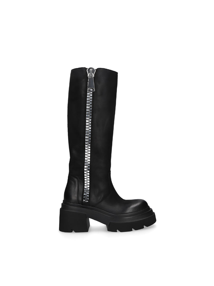 Stivale Donna Bikkembergs K4A5 In Pelle Nera | Modello Barca, Taglia 36 EU - 2