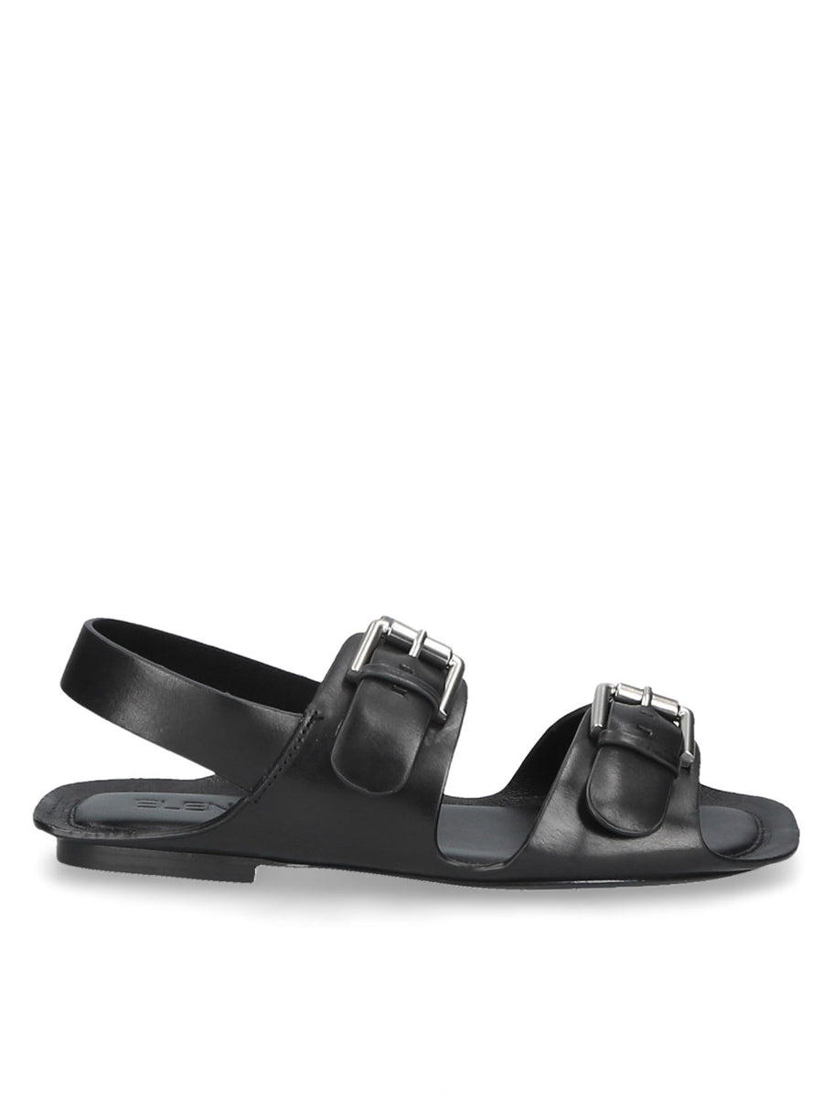 靴 eichi Black Buckle Sandal EE31 - Elena Iachi Shop - – Elena Iachi Shoes