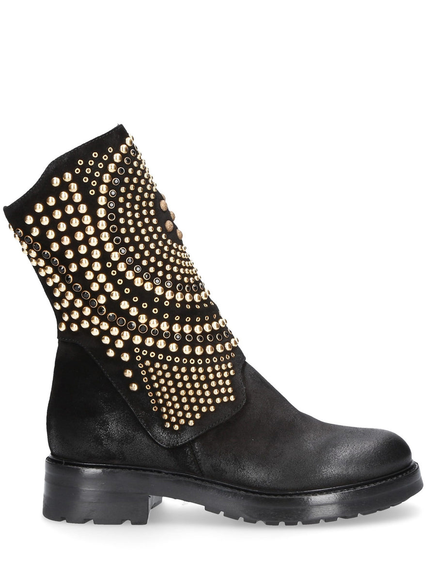 ミドルブーツ ELENA IACHI Women Boots 413869 E2000 Black Ankle boot Nero Elena Iachi - Le Follie Shop