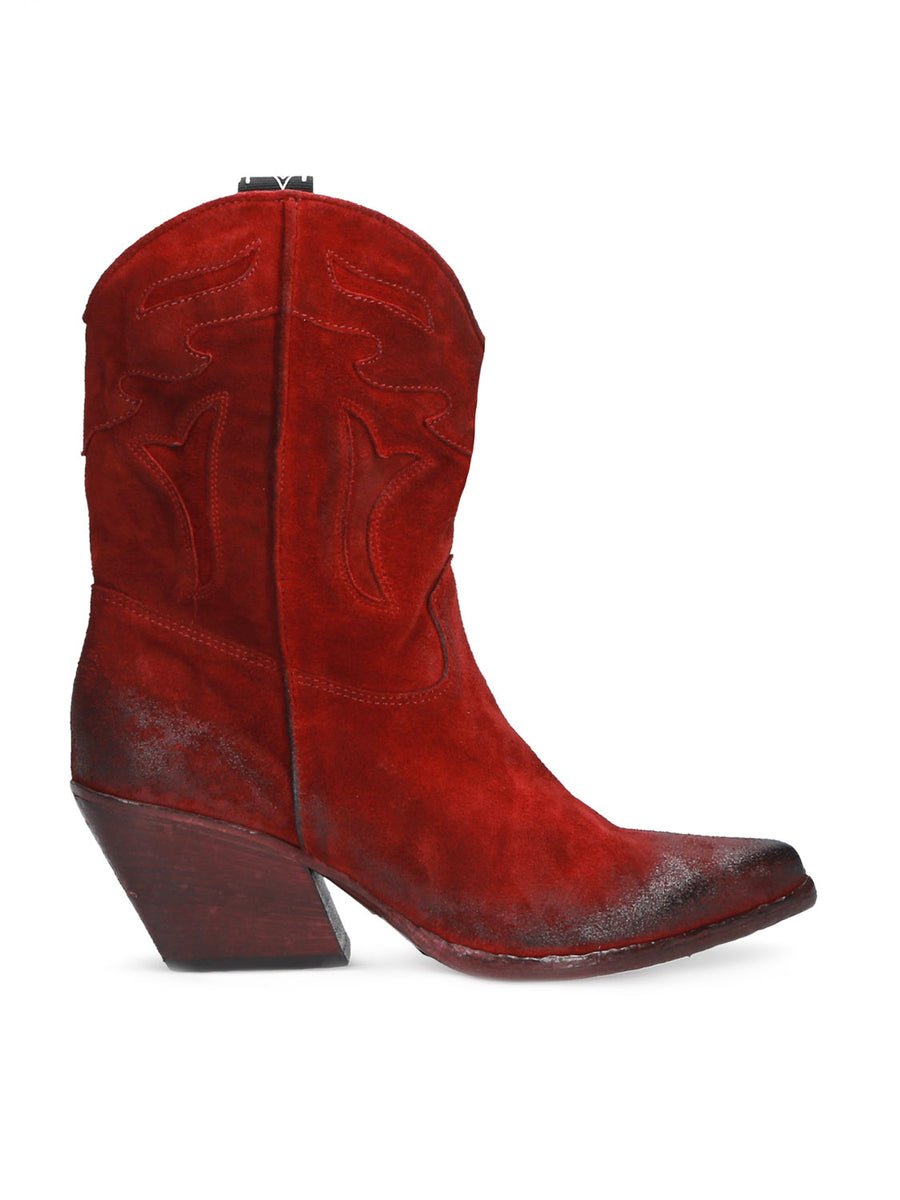 ショートブーツ・ブーティ ELENA IACHI E3294 Ankle Boots RED ECODAINO ZELDA Elena Iachi | Shoes | Elena Iachi Red Ecodaino Zelda Ankle