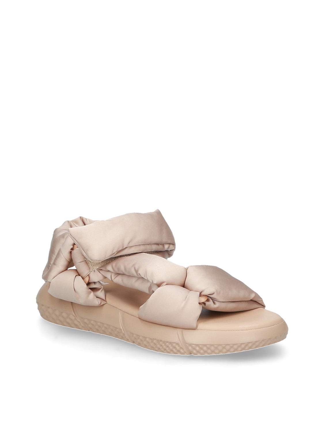 Beige Sand Sandal with Padded Bands e3200 - Elena Iachi – Elena