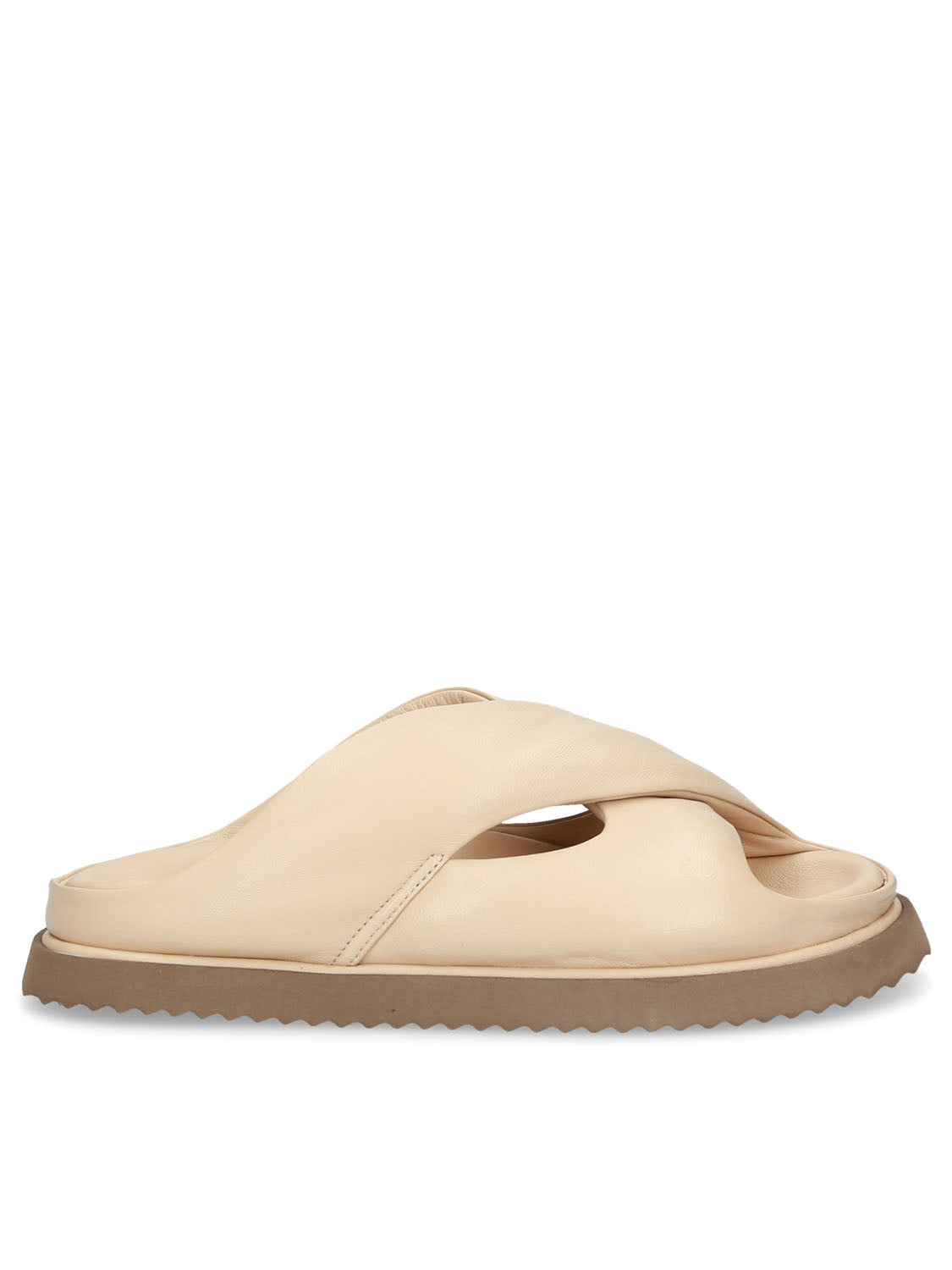 サンダル・ミュール ELENA IACHI SS25 SUEDE TAN SLIPPERS (C10 TAN) Flat sandal Tan Elena Iachi - Le Follie Shop