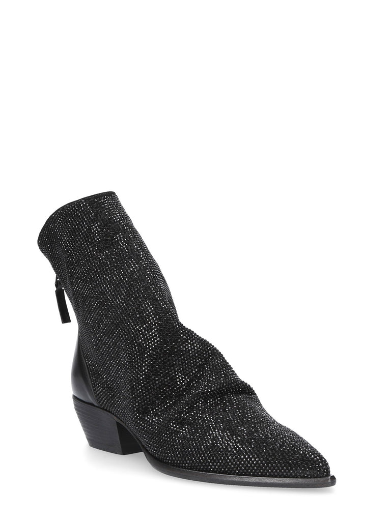Tronchetto nero strass