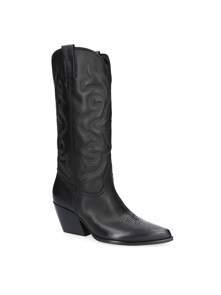 Stivale Texano pelle Nero