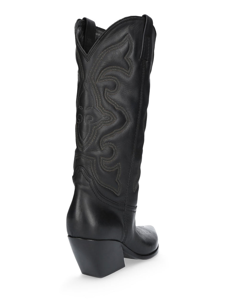 Stivale Texano pelle Nero