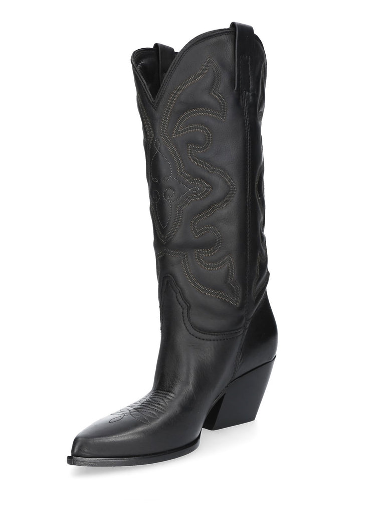 Stivale Texano pelle Nero