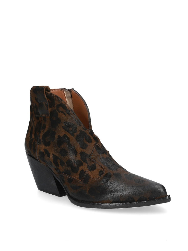 Tronchetto Texano Pelle Leopard MM70