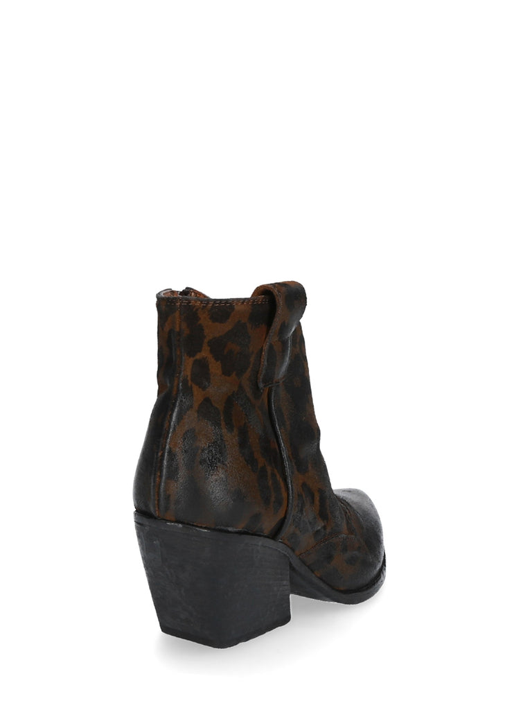 Tronchetto Texano Pelle Leopard MM70