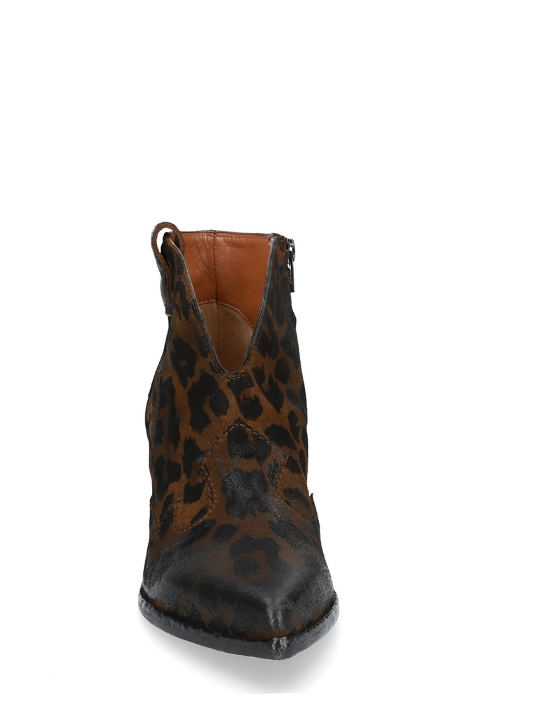 Tronchetto Texano Pelle Leopard MM70