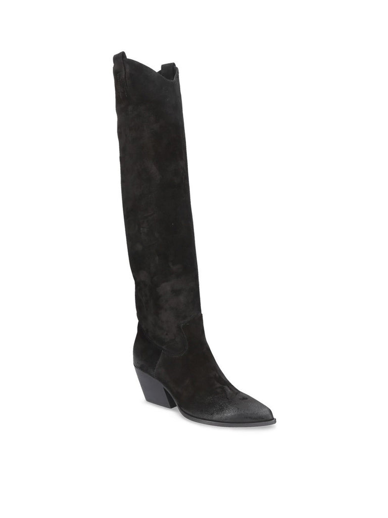 Stivale Cuissard Alto Pelle Nero