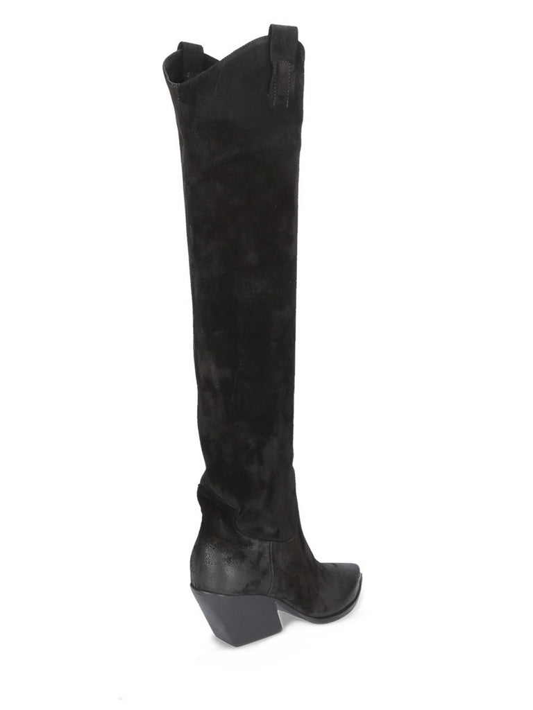 Stivale Cuissard Alto Pelle Nero