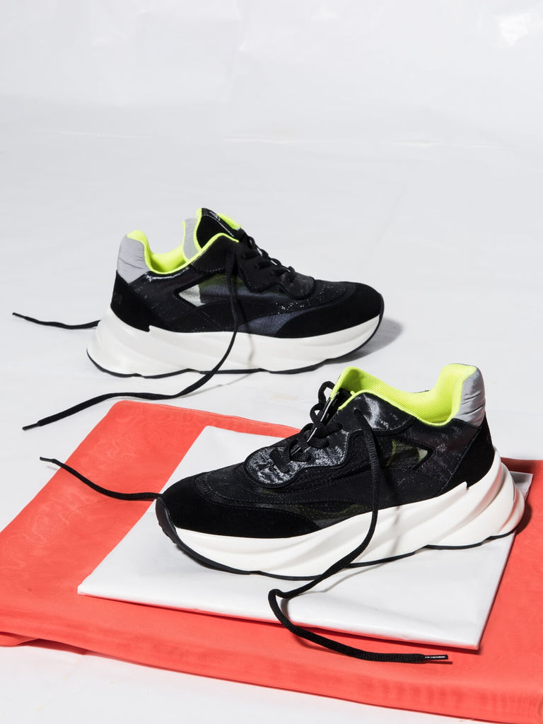 SNEAKER COLETTE BLACK FLUO