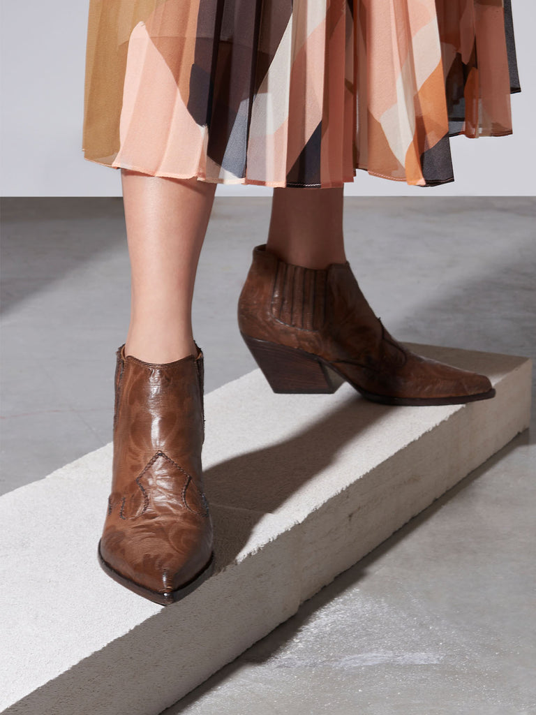 Tronchetto kimono cuoio